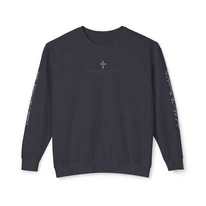 LIMITED EDITION Bleached Canvas™ Crewneck "If Death is Written Why Fear it”