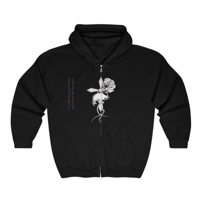 Bleached Canvas™ "Forgiven" Zip-Up