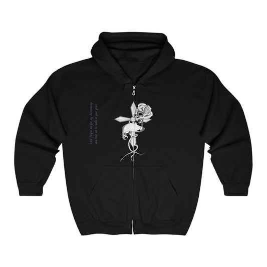 Bleached Canvas™ "Forgiven" Zip-Up