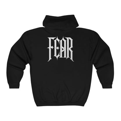 Bleached Canvas™ "FEAR" Zip-up