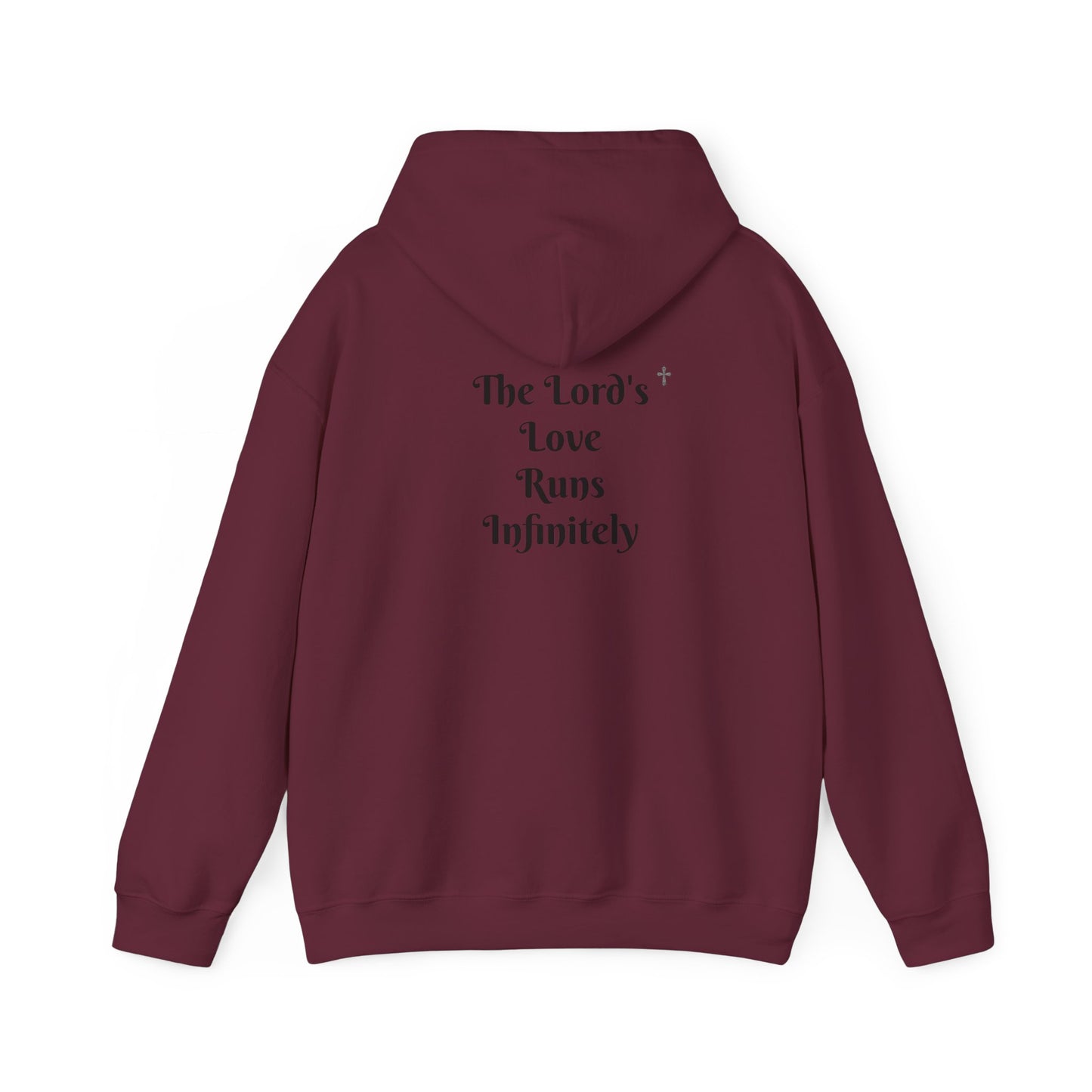 Bleached Canvas™ Sweatshirt "The Lords Love Runs Infinitely"