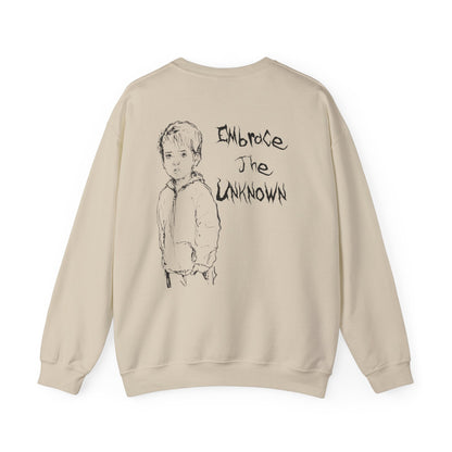 Bleached Canvas™ Crewneck "Embrace The Unknown"