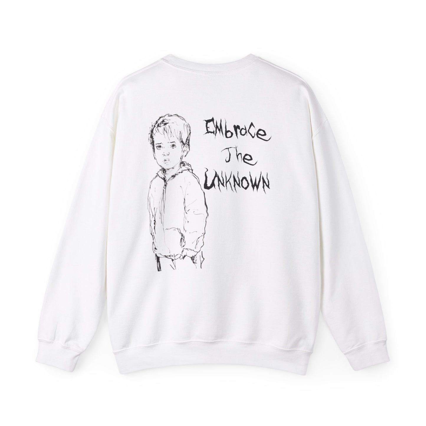 Bleached Canvas™ Crewneck "Embrace The Unknown"