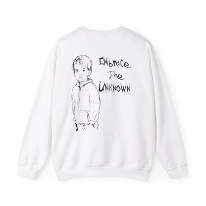 Bleached Canvas™ Crewneck "Embrace The Unknown"