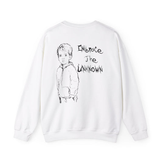 Bleached Canvas™ Crewneck "Embrace The Unknown"