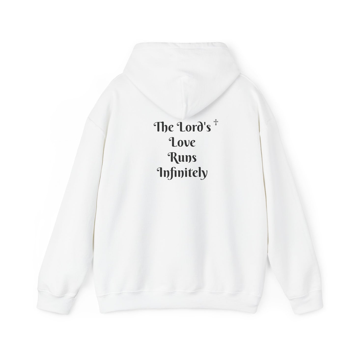 Bleached Canvas™ Sweatshirt "The Lords Love Runs Infinitely"