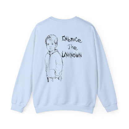 Bleached Canvas™ Crewneck "Embrace The Unknown"