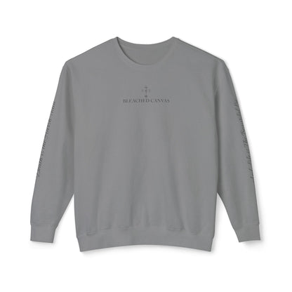 LIMITED EDITION Bleached Canvas™ Crewneck "If Death is Written Why Fear it”