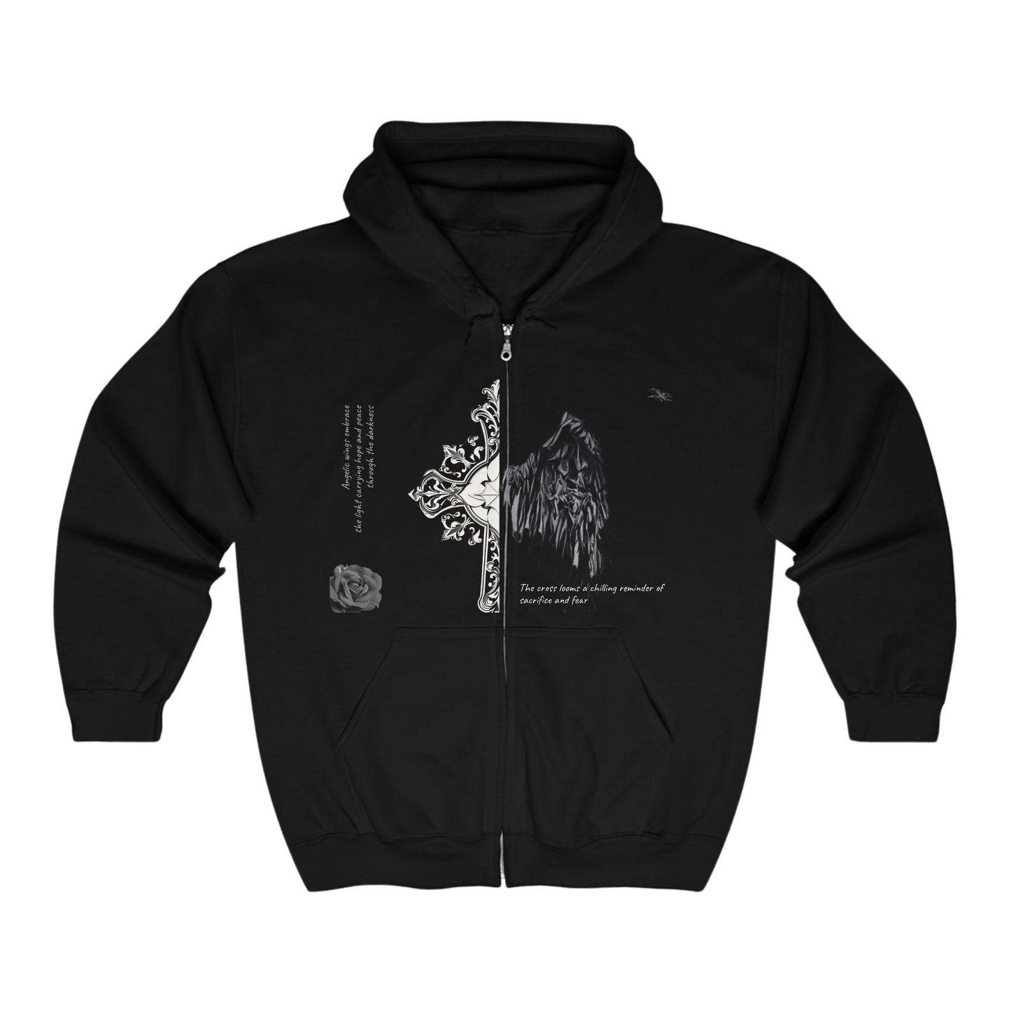 Bleached Canvas™ "FEAR" Zip-up