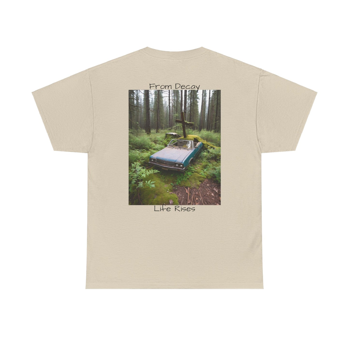 Bleached Canvas™ Graphic Tee “From Decay Life Rises”