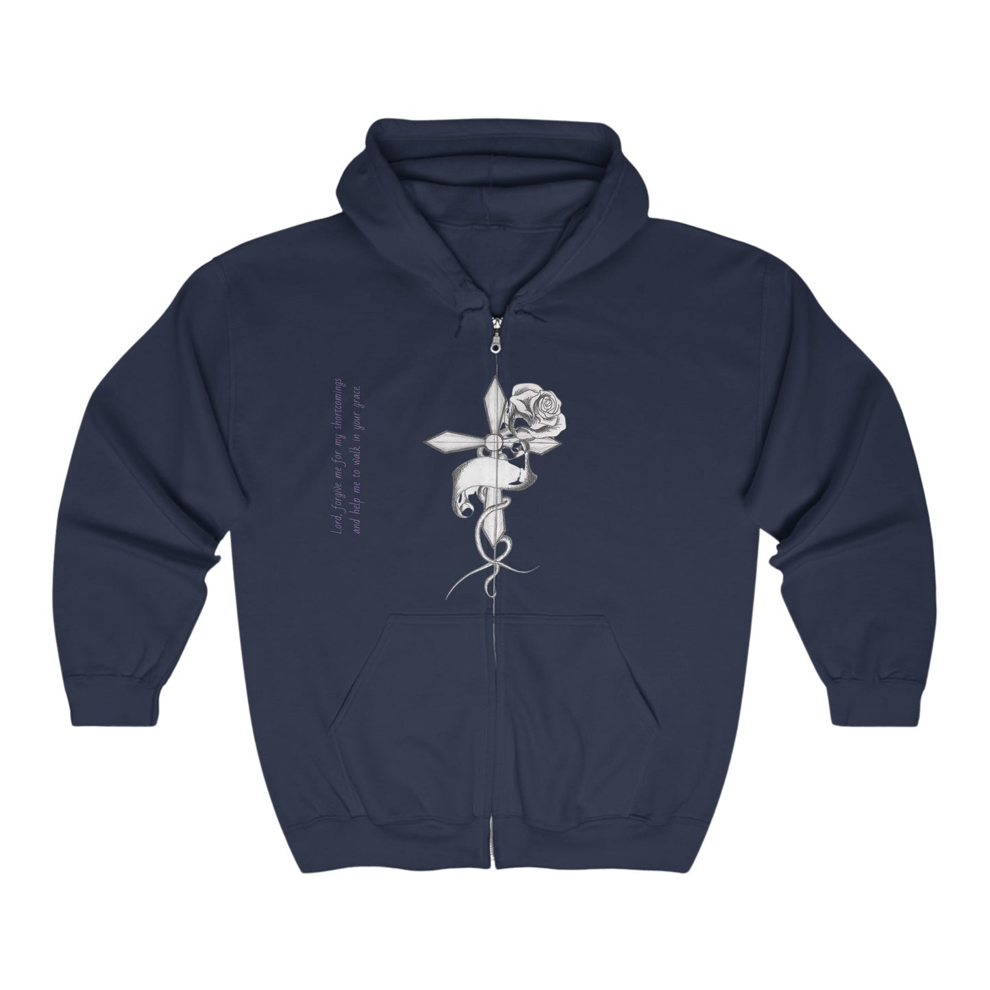 Bleached Canvas™ "Forgiven" Zip-Up
