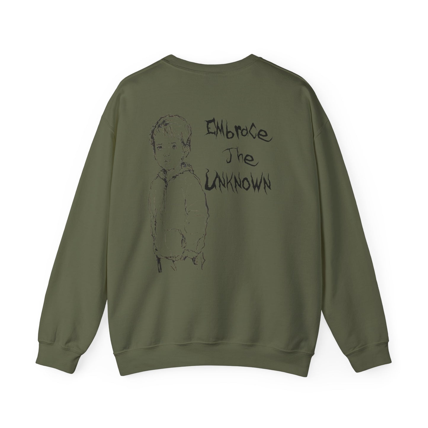 Bleached Canvas™ Crewneck "Embrace The Unknown"