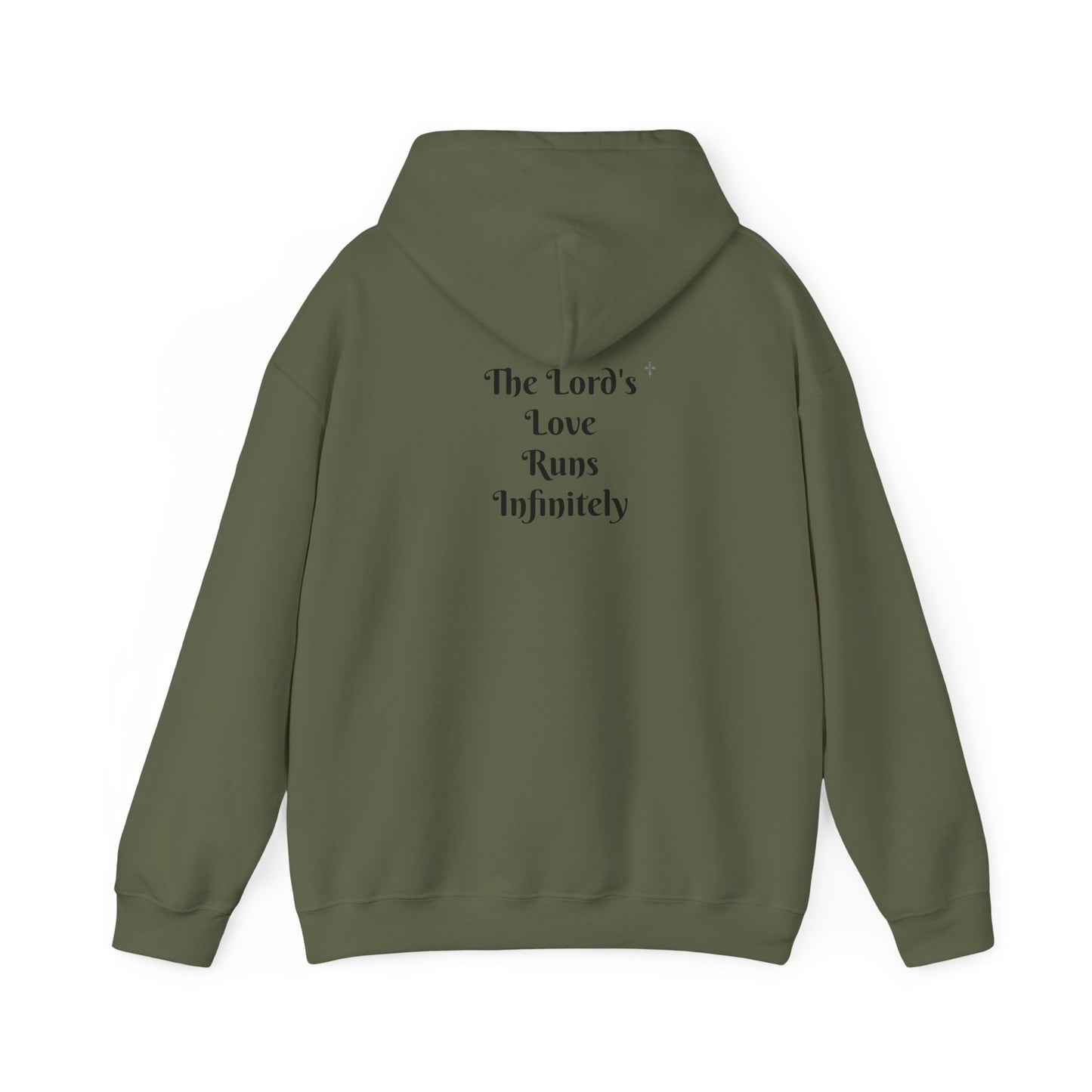 Bleached Canvas™ Sweatshirt "The Lords Love Runs Infinitely"