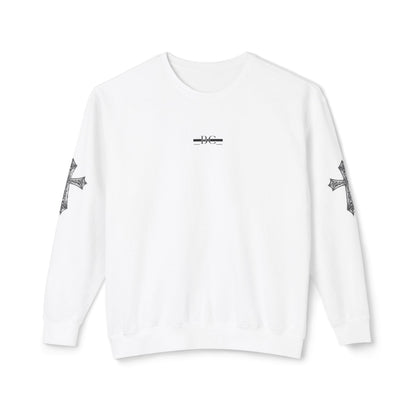 LIMITED EDITION Bleached Canvas™ Crewneck “He Died For You Live For Him”