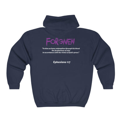 Bleached Canvas™ "Forgiven" Zip-Up